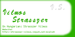 vilmos strasszer business card